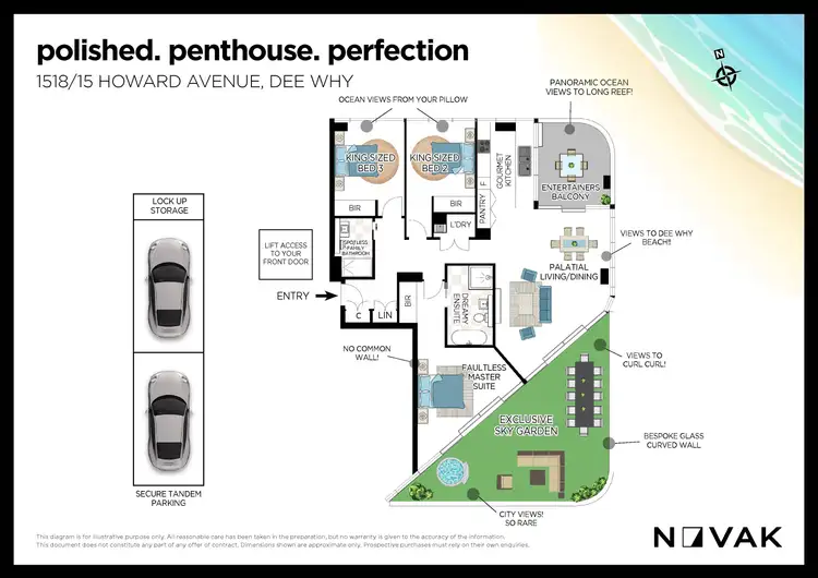 Floorplan of Homely apartment listing, 1518/15 Howard Avenue, Dee Why NSW 2099