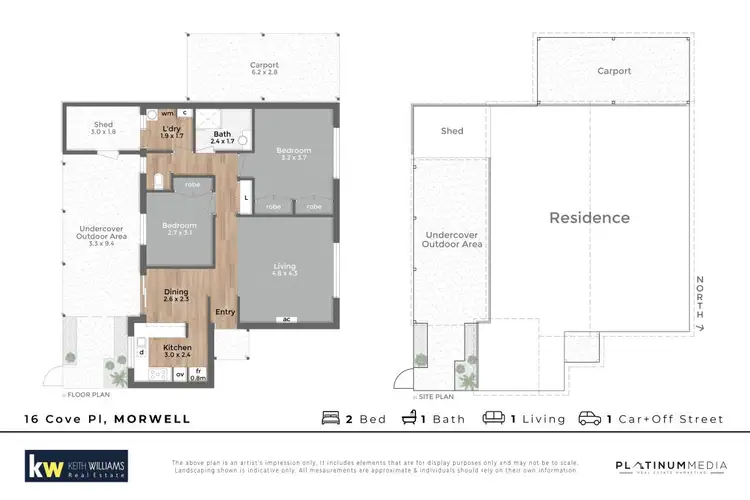 Floorplan of Homely unit listing, 16 Cove Place, Morwell VIC 3840