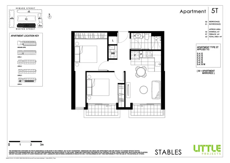 Floorplan of Homely apartment listing, 5416/185 Weston Street, Brunswick East VIC 3057