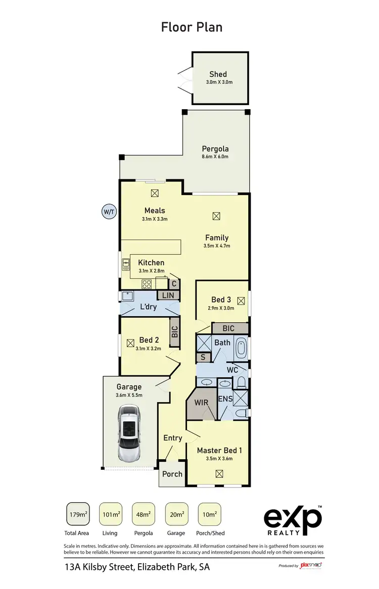 Floorplan of Homely house listing, 13a Kilsby Street, Elizabeth Park SA 5113