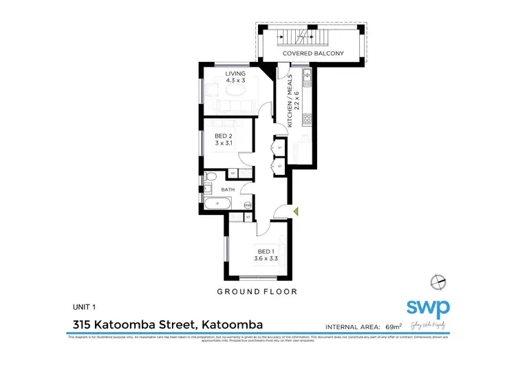 Floorplan of Homely block of units listing, 315 Katoomba Street, Katoomba NSW 2780