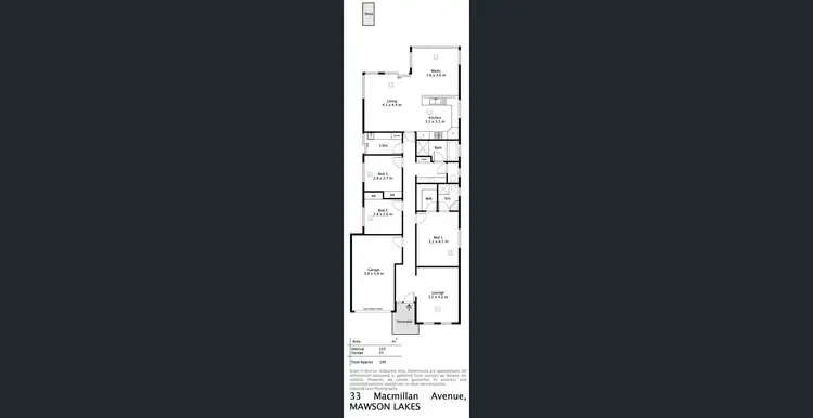 Floorplan of Homely house listing, 33 MacMillan Avenue, Mawson Lakes SA 5095