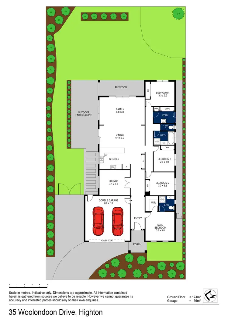 Floorplan of Homely house listing, 35 Woolondoon Drive, Highton VIC 3216