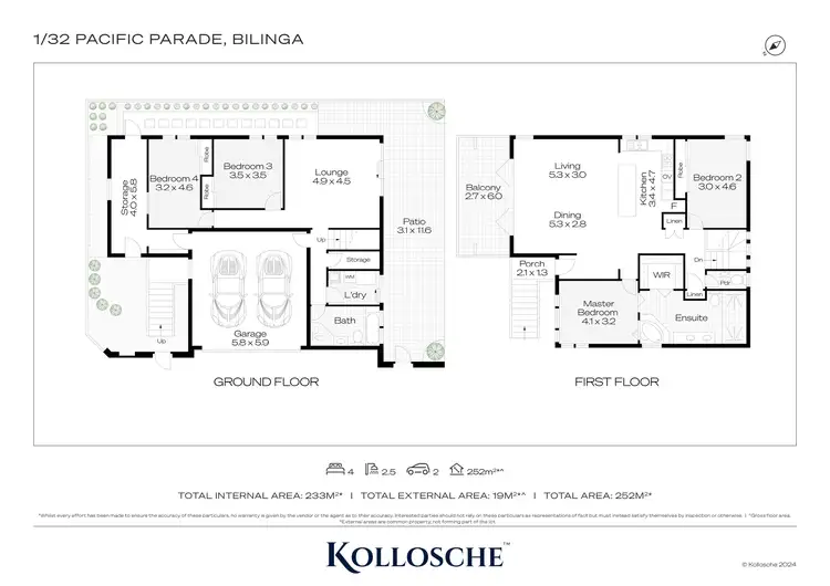 Floorplan of Homely house listing, 1/32 Pacific Parade, Bilinga QLD 4225