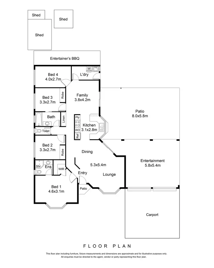 Floorplan of Homely house listing, 8 Del Manso Crescent, Edmonton QLD 4869