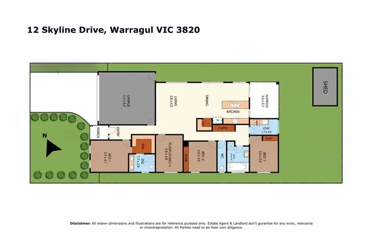 Floorplan of Homely house listing, 12 Skyline Drive, Warragul VIC 3820