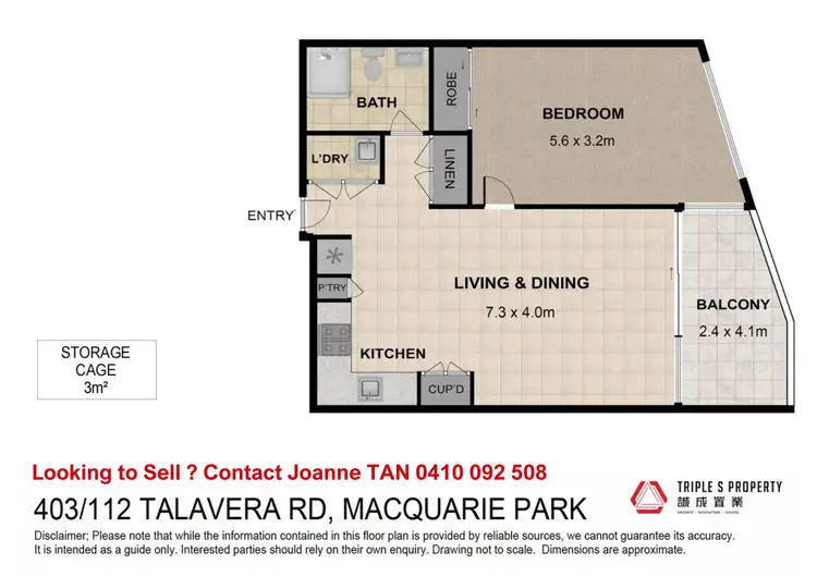 Floorplan of Homely apartment listing, 403/112 Talavera Road, Macquarie Park NSW 2113