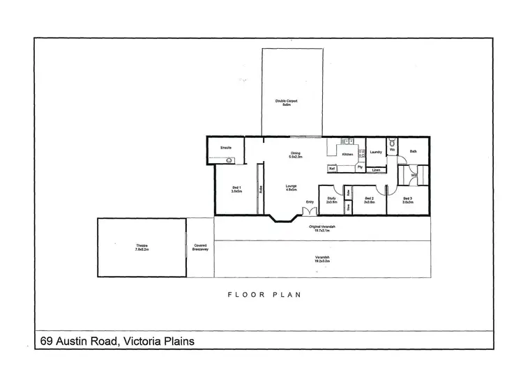 Floorplan of Homely house listing, 69 Austin Road, Victoria Plains QLD 4751