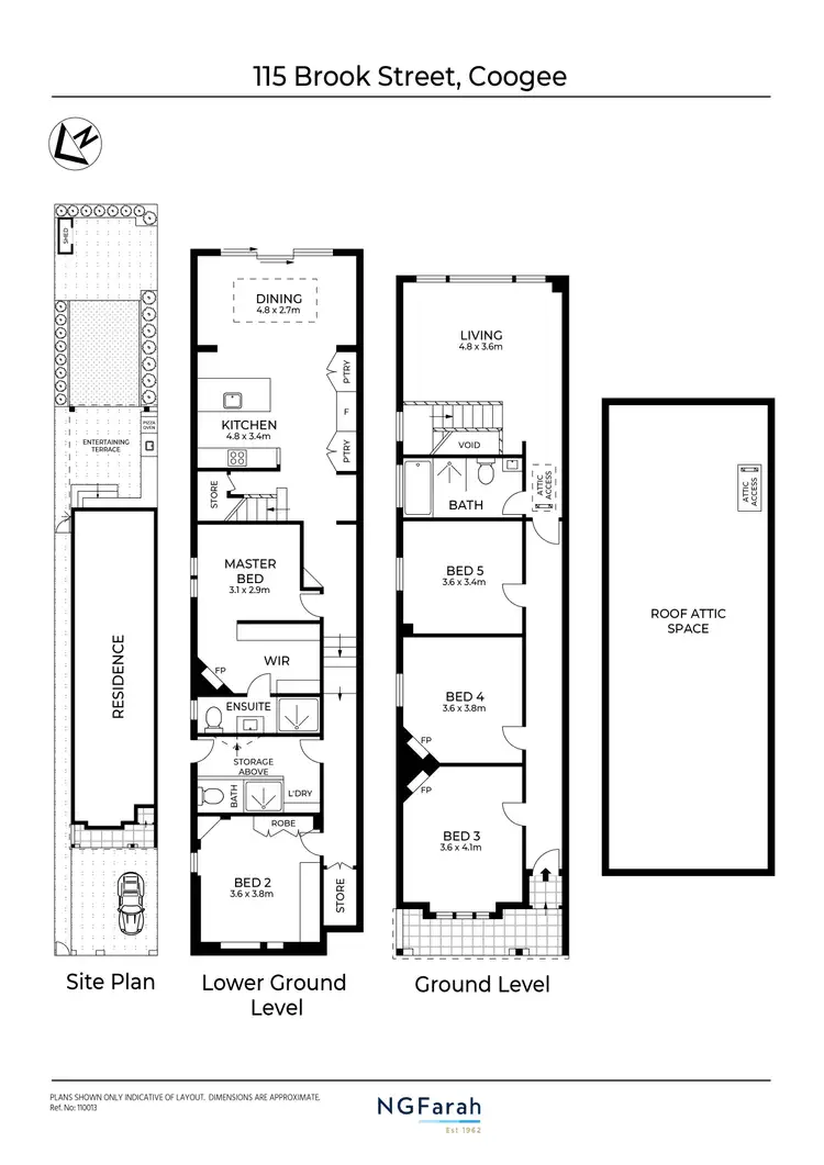 Floorplan of Homely house listing, 115 Brook Street, Coogee NSW 2034