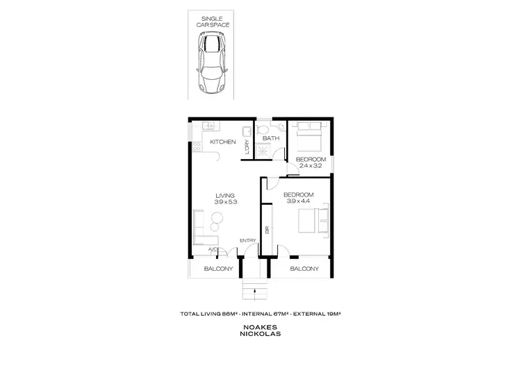 Floorplan of Homely unit listing, 16/1 Ramsgate Street, Glenelg South SA 5045