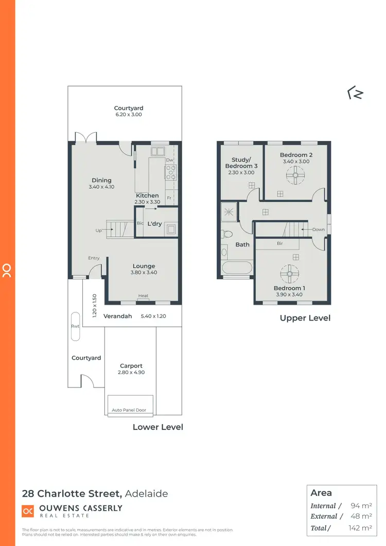 Floorplan of Homely townhouse listing, 28 Charlotte Street, Adelaide SA 5000