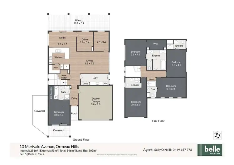 Floorplan of Homely house listing, 10 Merivale Avenue, Ormeau Hills QLD 4208