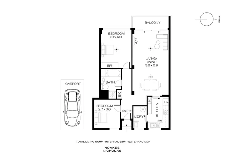 Floorplan of Homely unit listing, 10/23 Colley Terrace, Glenelg SA 5045