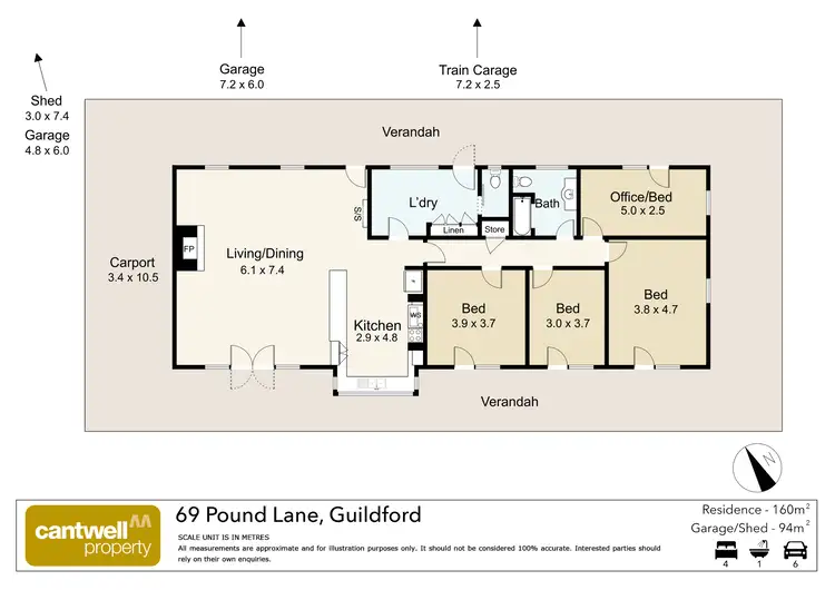 Floorplan of Homely house listing, 69 Pound Lane, Guildford VIC 3451