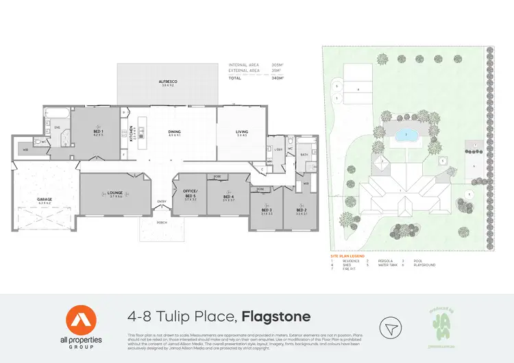 Floorplan of Homely house listing, 4-8 Tulip Place, Flagstone QLD 4280