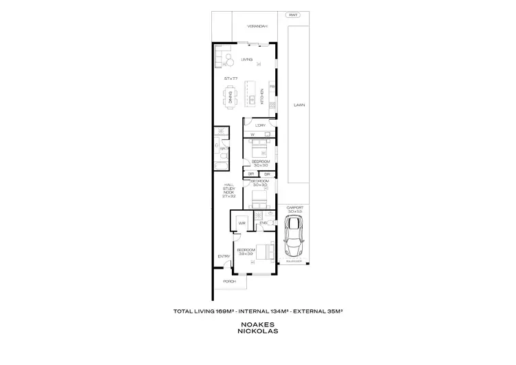 Floorplan of Homely house listing, 11 Argyll Crescent, Redwood Park SA 5097