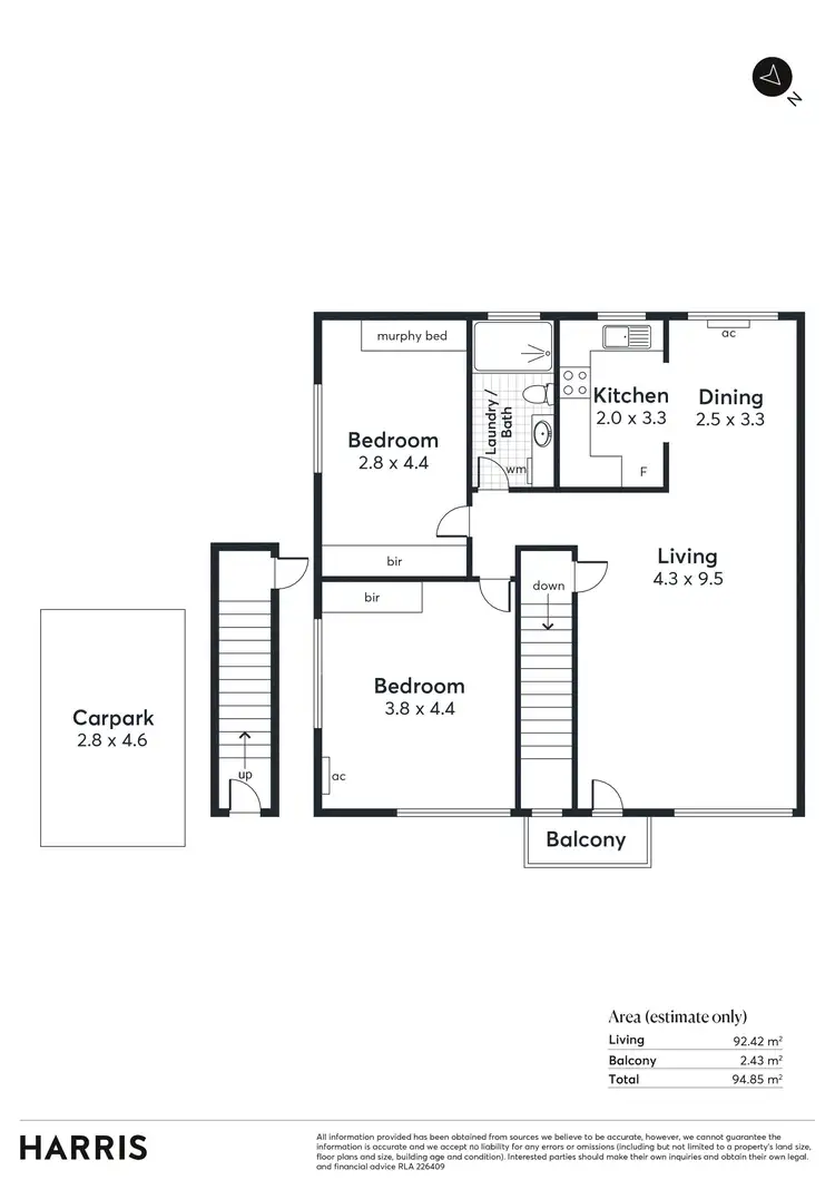 Floorplan of Homely unit listing, 6/89 Cross Road, Hawthorn SA 5062