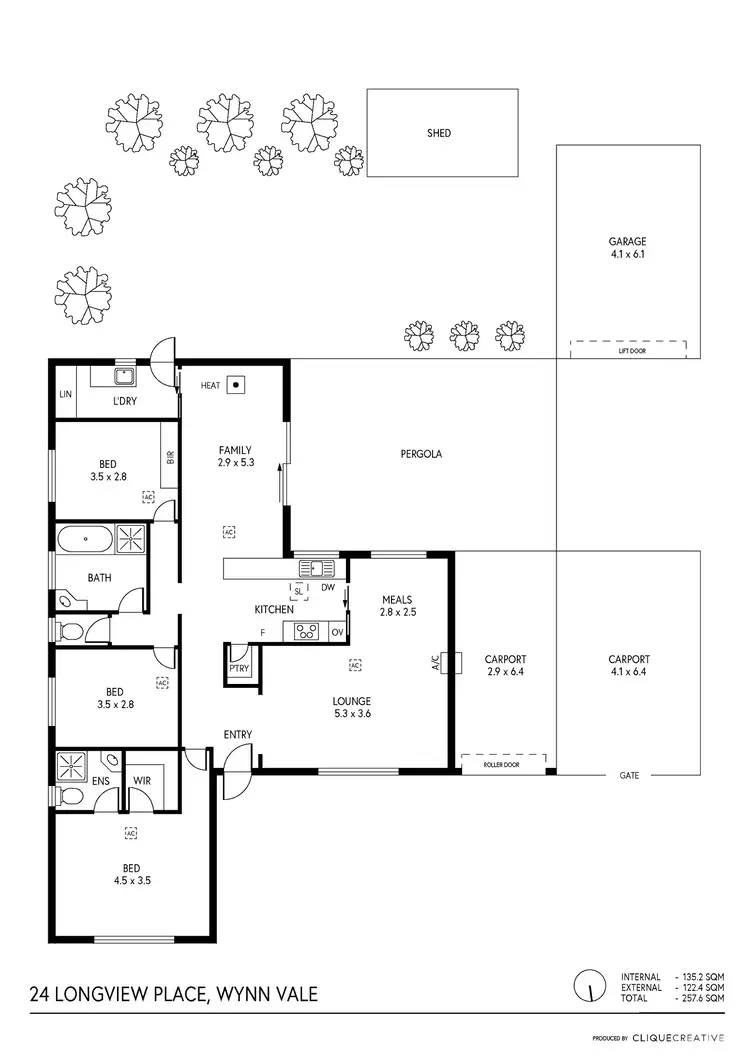 Floorplan of Homely house listing, 24 Longview Place, Wynn Vale SA 5127