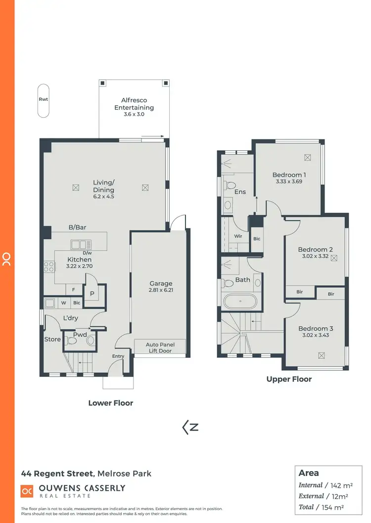 Floorplan of Homely house listing, 44 Regent Street, Melrose Park SA 5039