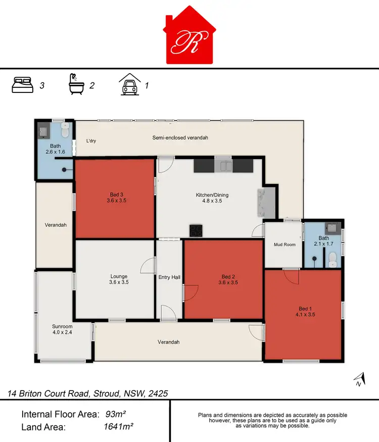 Floorplan of Homely house listing, 14 Briton Court Road, Stroud NSW 2425