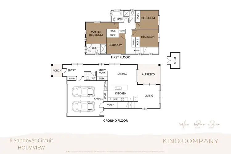 Floorplan of Homely house listing, 6 Sandover Circuit, Holmview QLD 4207