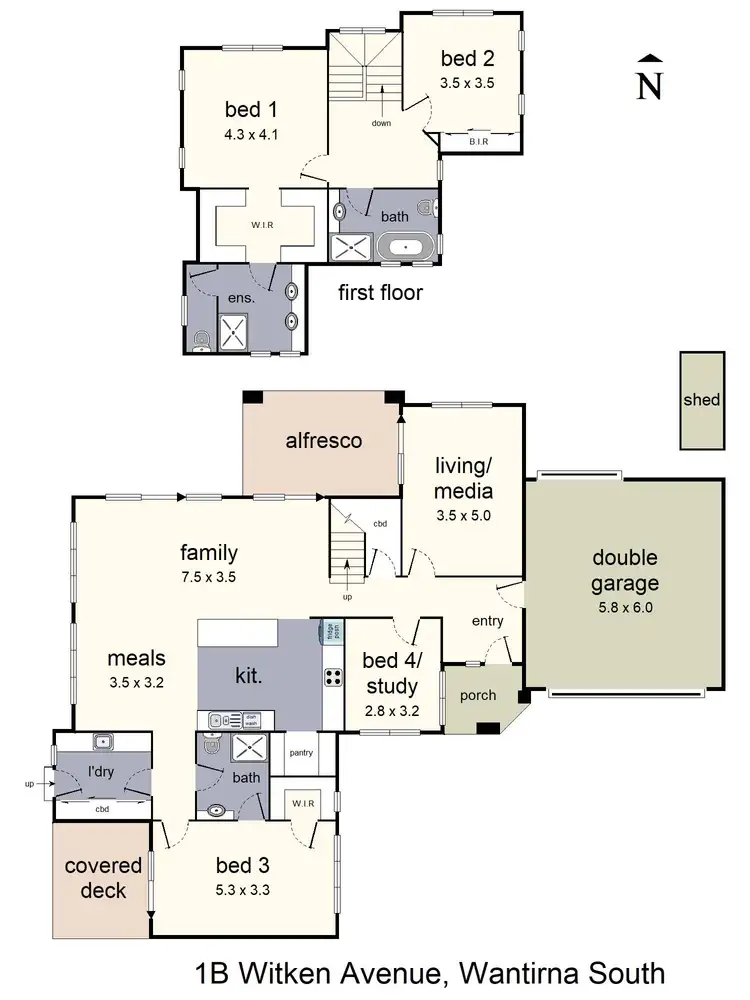Floorplan of Homely house listing, 1B Witken Avenue, Wantirna South VIC 3152