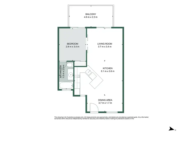 Floorplan of Homely apartment listing, S4/6 Challenor Drive, Cable Beach WA 6726