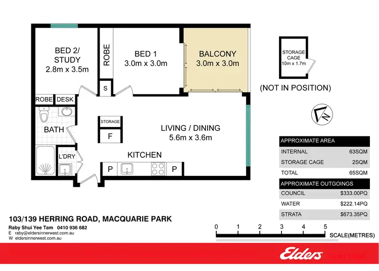 Floorplan of Homely apartment listing, 103/139 Herring Road, Macquarie Park NSW 2113