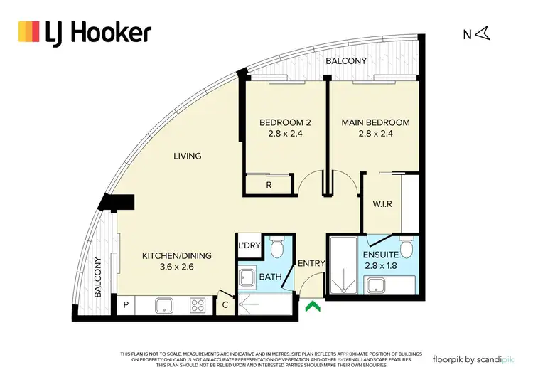 Floorplan of Homely apartment listing, 2301/850 Whitehorse Road, Box Hill VIC 3128