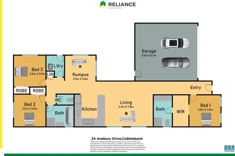 Floorplan of Homely house listing, 24 Avebury Drive, Cobblebank VIC 3338