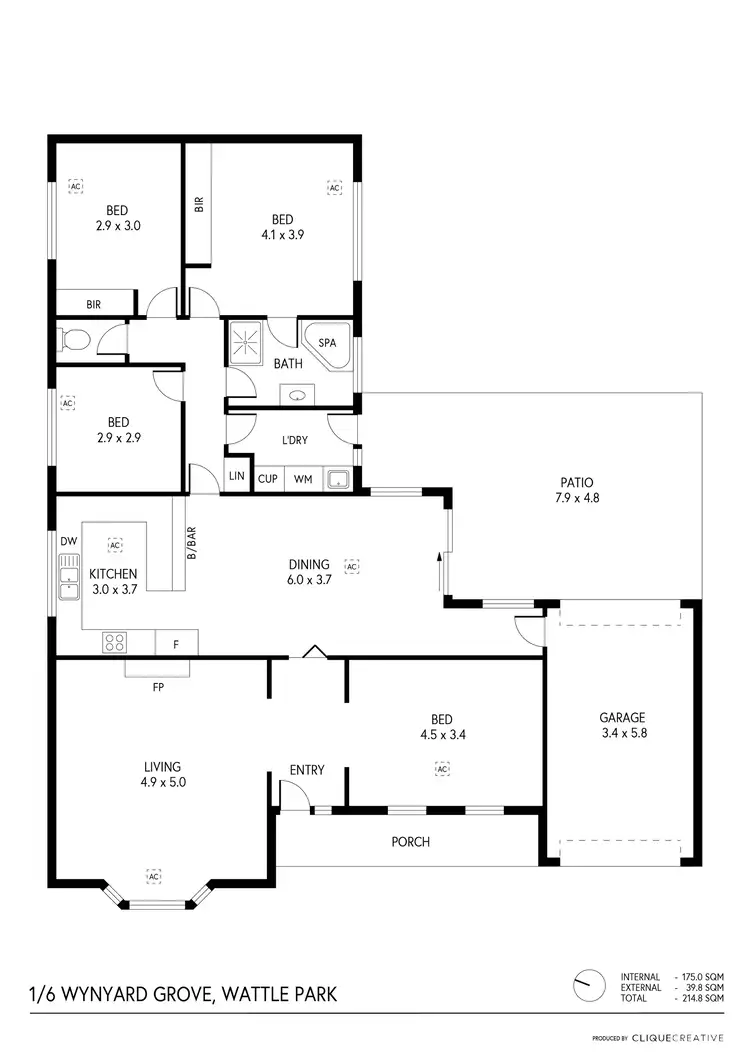Floorplan of Homely house listing, 1/6 Wynyard Grove, Wattle Park SA 5066