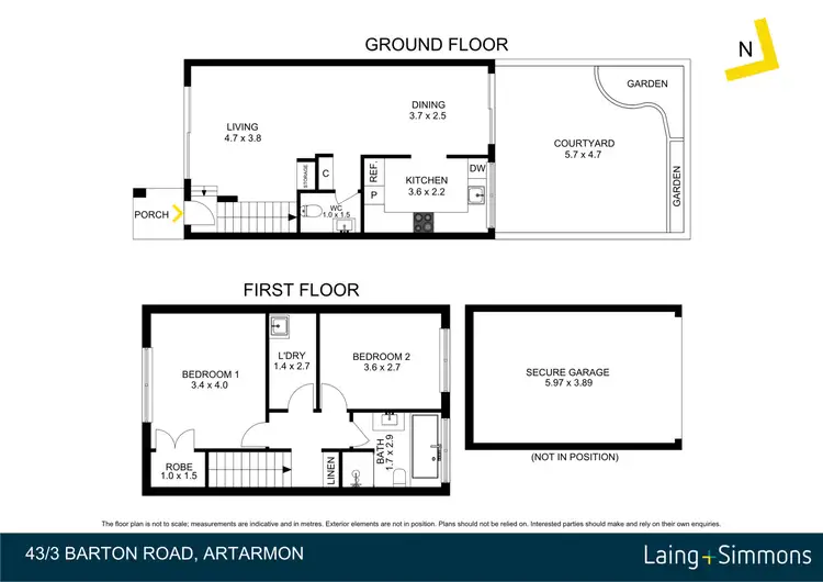 Floorplan of Homely townhouse listing, 43/3 Barton Road, Artarmon NSW 2064
