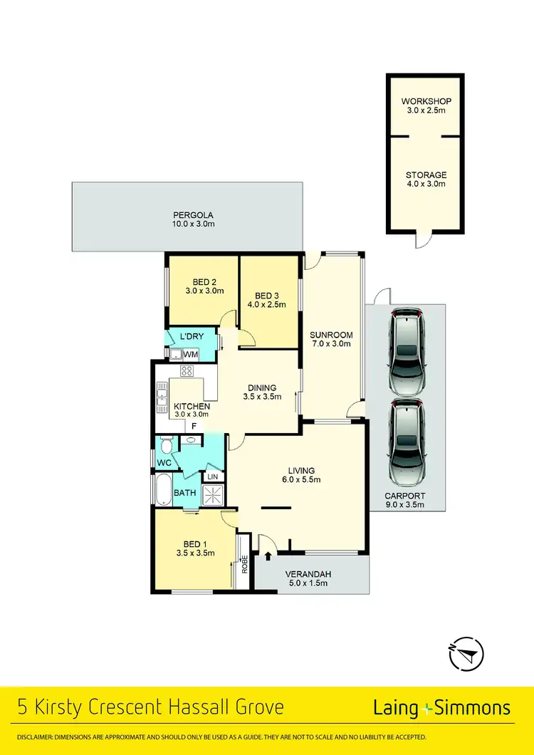 Floorplan of Homely house listing, 5 Kirsty Crescent, Hassall Grove NSW 2761