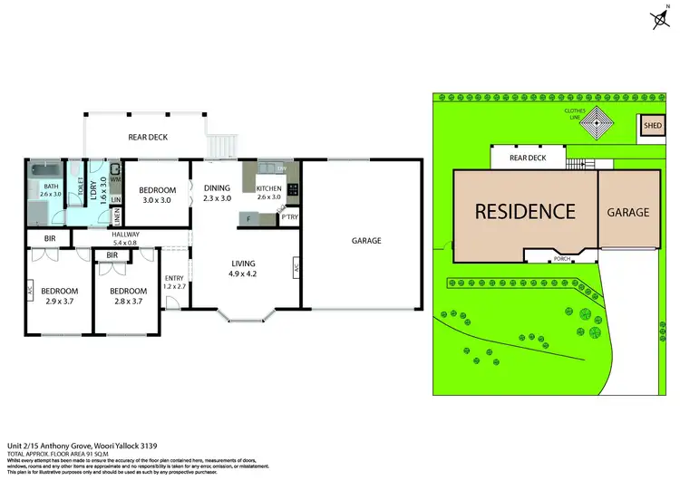 Floorplan of Homely house listing, 2/15 Anthony Grove, Woori Yallock VIC 3139
