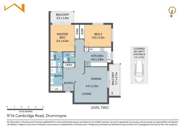 Floorplan of Homely unit listing, 9/16 Cambridge Road, Drummoyne NSW 2047
