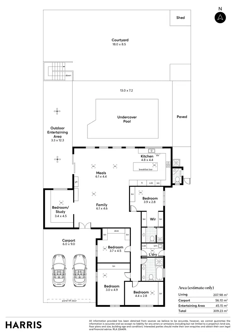 Floorplan of Homely house listing, 19 Sherwood Terrace, Beaumont SA 5066