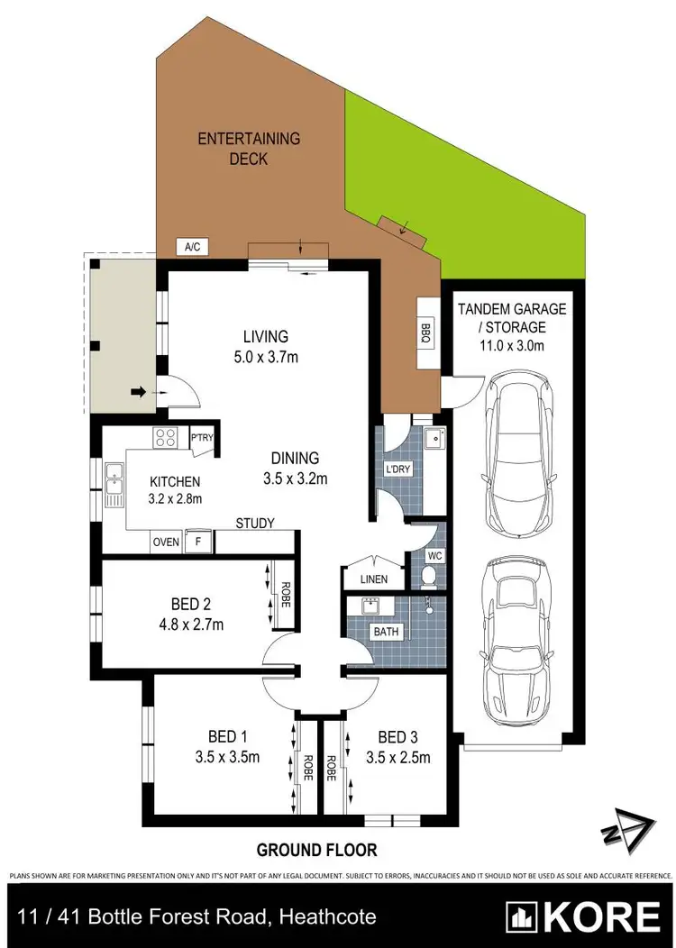 Floorplan of Homely villa listing, 11/41 Bottle Forest Road, Heathcote NSW 2233