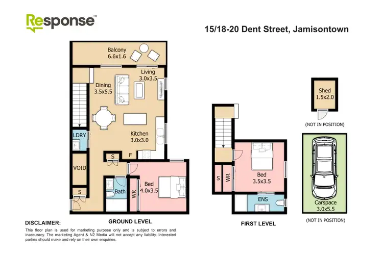 Floorplan of Homely unit listing, 15/18-20 Dent Street, Jamisontown NSW 2750