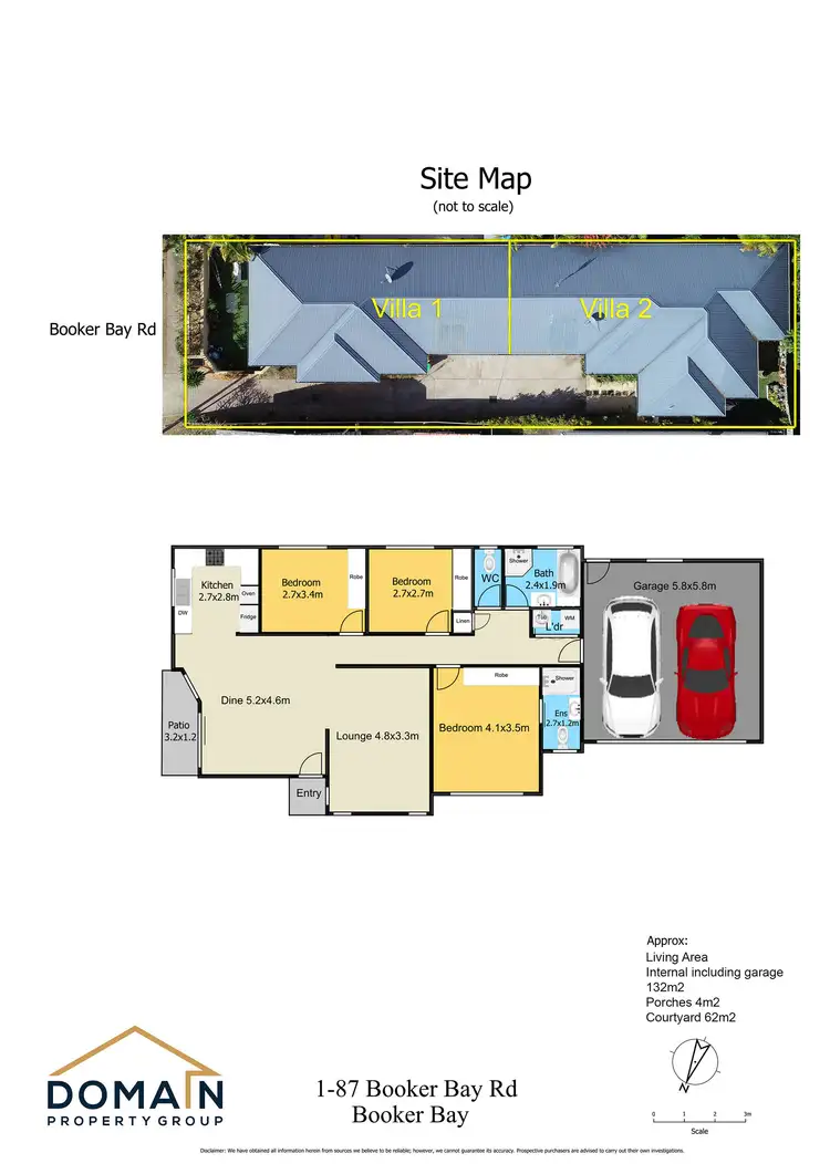Floorplan of Homely villa listing, 1/87 Booker Bay Road, Booker Bay NSW 2257