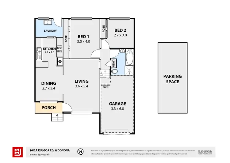 Floorplan of Homely villa listing, 16/2A Kulgoa Road, Woonona NSW 2517