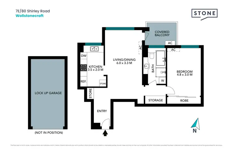 Floorplan of Homely apartment listing, 7E/80 Shirley Road, Wollstonecraft NSW 2065