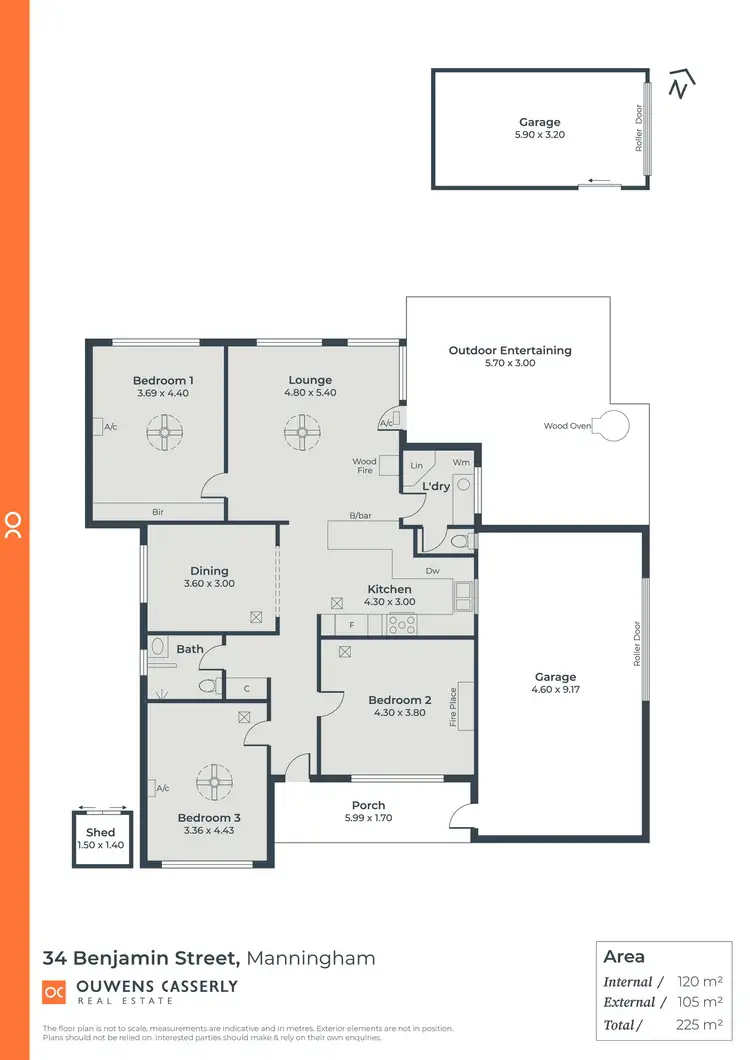 Floorplan of Homely house listing, 34 Benjamin Street, Manningham SA 5086