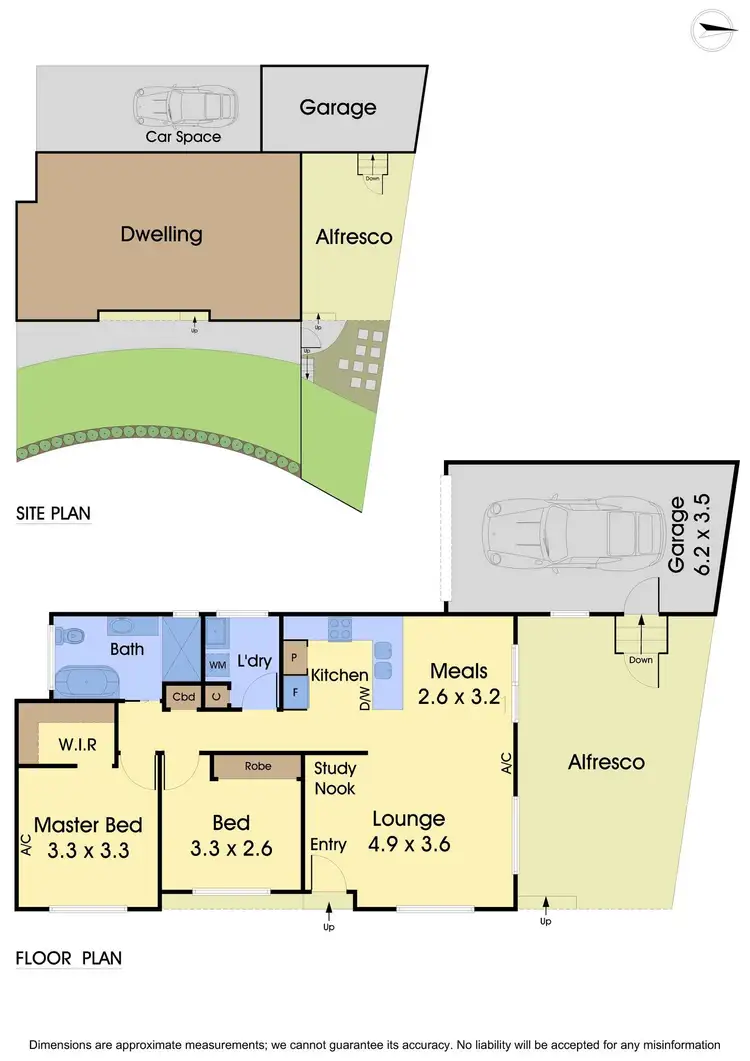 Floorplan of Homely unit listing, 1/6 Patmore Court, Mill Park VIC 3082