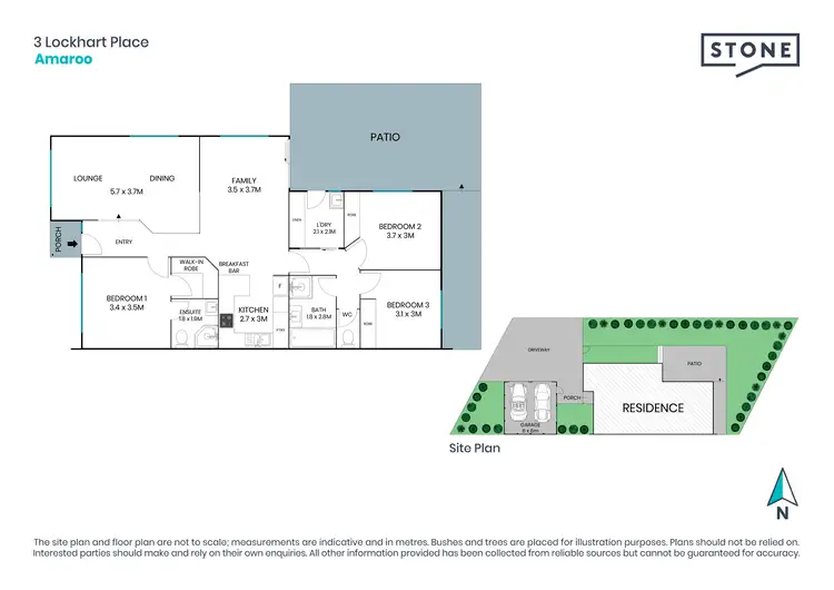 Floorplan of Homely house listing, 3 Lockhart Place, Amaroo ACT 2914