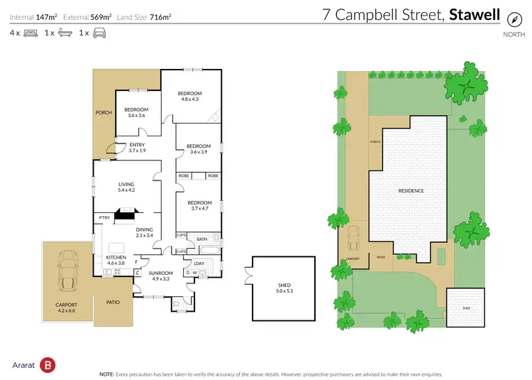 Floorplan of Homely house listing, 7 Campbell Street, Stawell VIC 3380