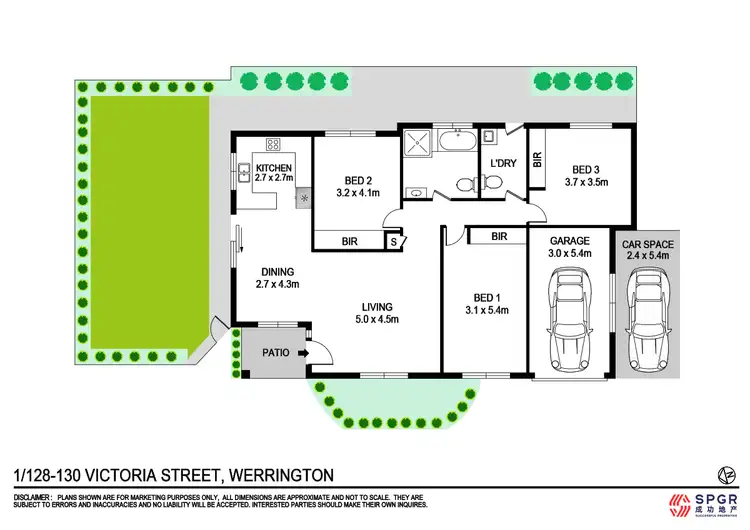Floorplan of Homely villa listing, 1/128-130 Victoria Street, Werrington NSW 2747