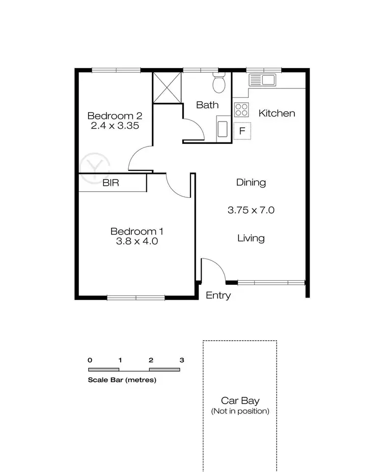 Floorplan of Homely apartment listing, 15/79 South Terrace, Como WA 6152