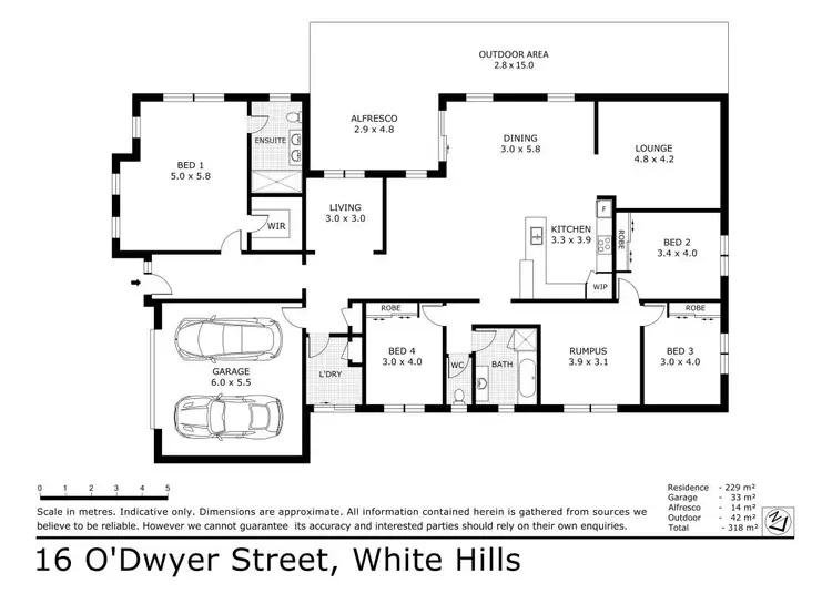 Floorplan of Homely house listing, 16 Odwyer Street, White Hills VIC 3550