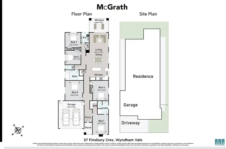 Floorplan of Homely house listing, 37 Finsbury Crescent, Manor Lakes VIC 3024