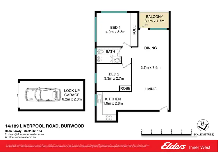 Floorplan of Homely apartment listing, 14/189 Liverpool Road, Burwood NSW 2134